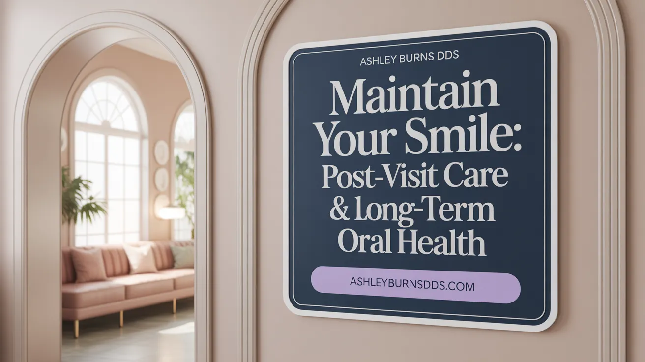 Maintain Your Smile: Post-Visit Care & Long-Term Oral Health