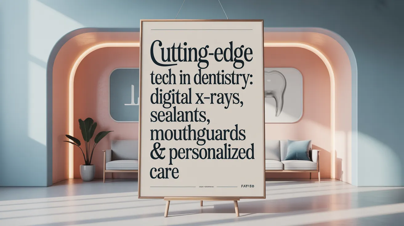 Cutting-Edge Tech in Dentistry: Digital X-Rays, Sealants, Mouthguards & Personalized Care