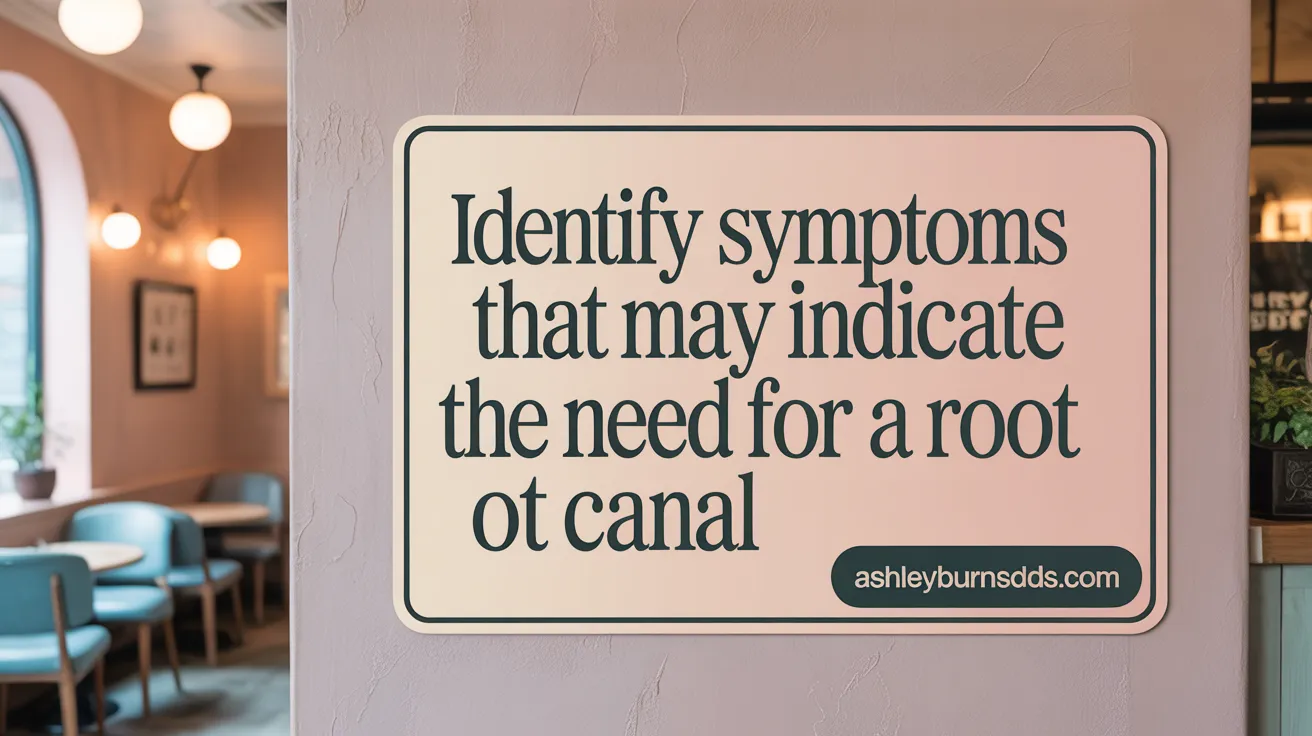 Identify Symptoms That May Indicate the Need for a Root Canal