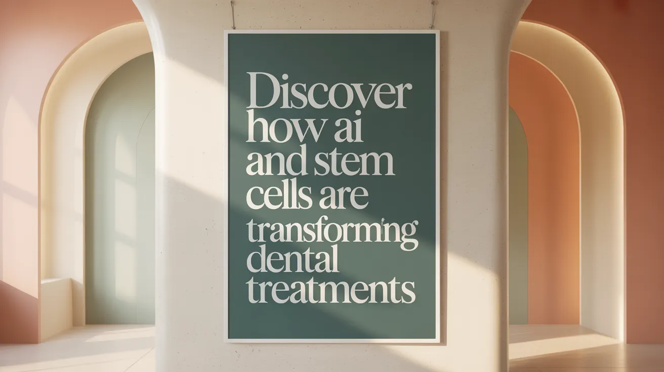 Discover How AI and Stem Cells Are Transforming Dental Treatments