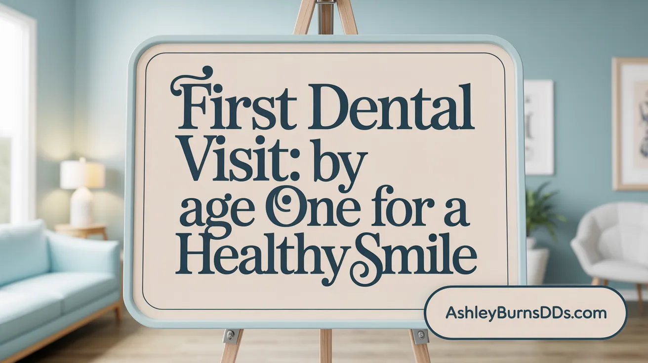 First Dental Visit: By Age One for a Healthy Smile