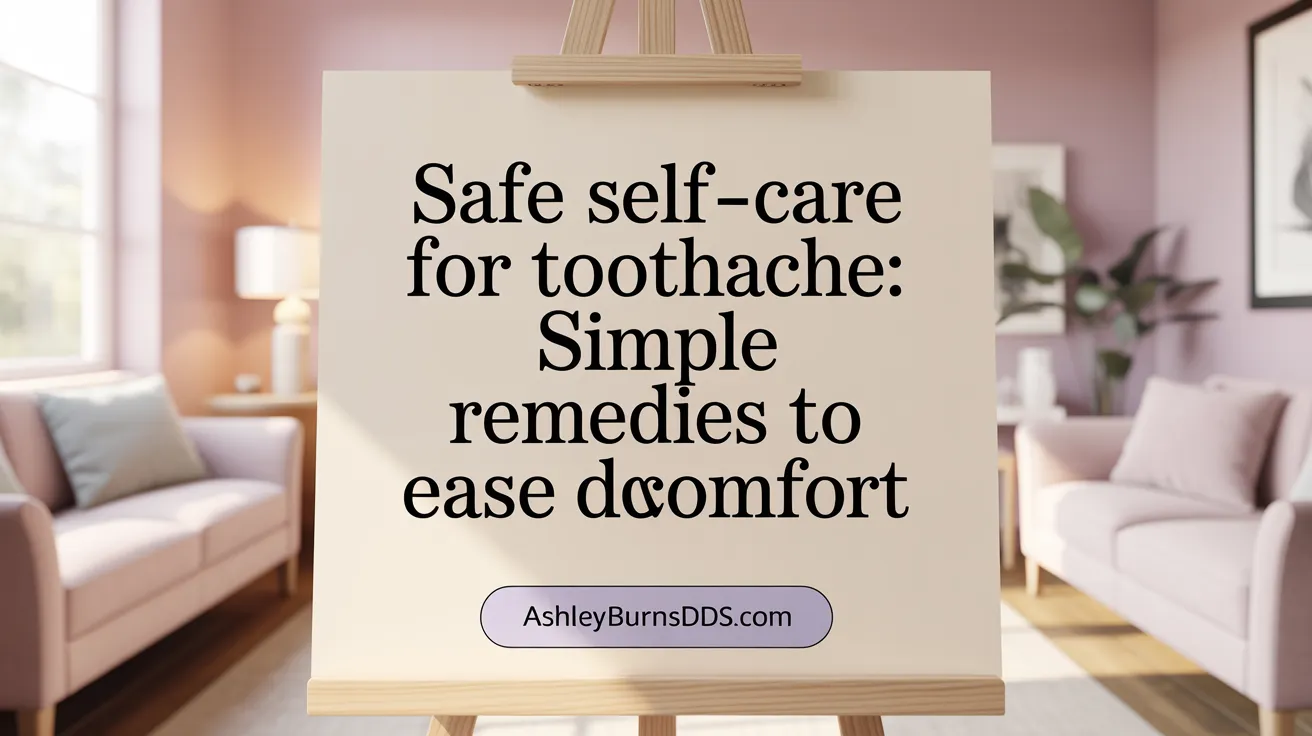 Safe Self-Care for Toothache: Simple Remedies to Ease Discomfort