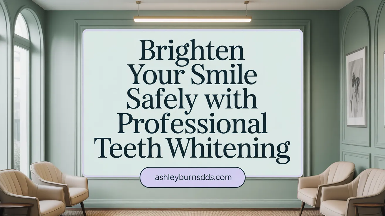 Brighten Your Smile Safely with Professional Teeth Whitening