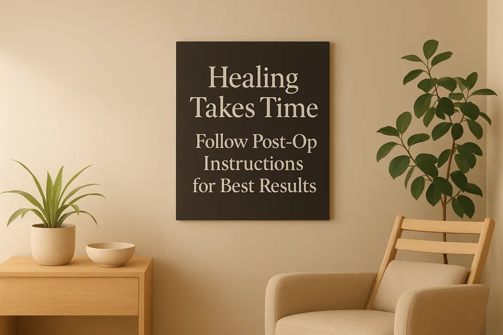 Healing Takes Time: Follow Post-Op Instructions for Best Results