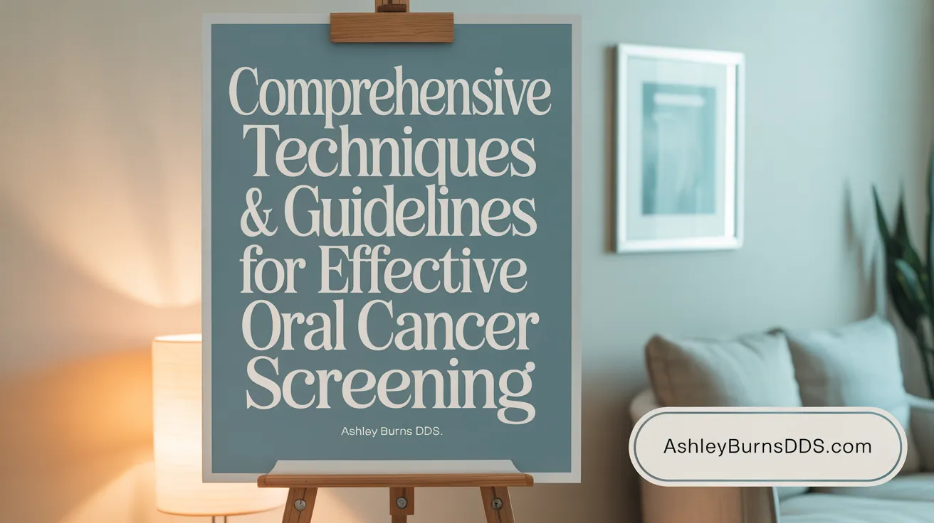 Comprehensive Techniques & Guidelines for Effective Oral Cancer Screening