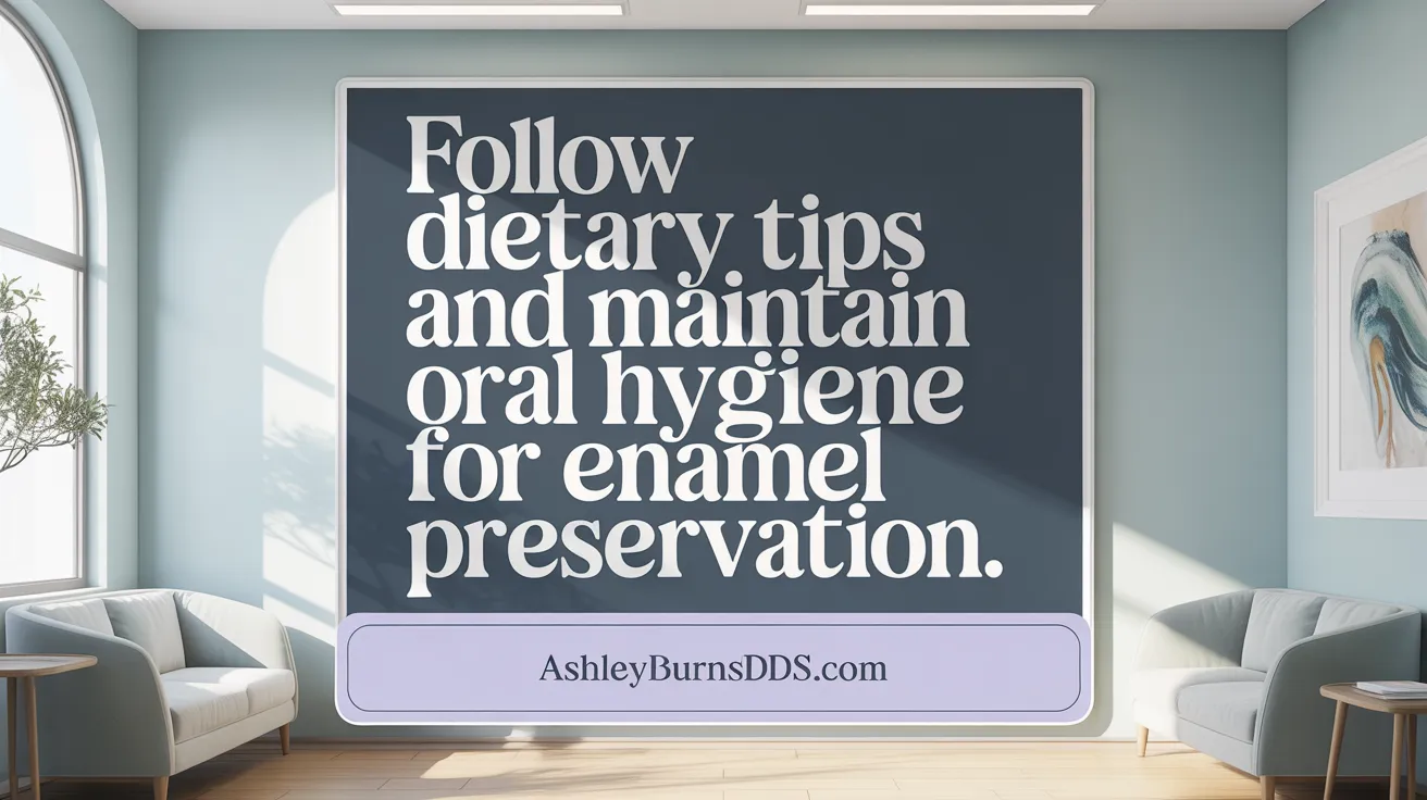 Follow Dietary Tips and Maintain Oral Hygiene for Enamel Preservation