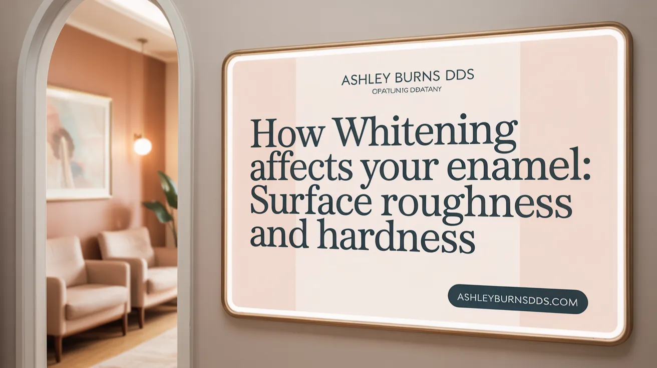 How Whitening Affects Your Enamel: Surface Roughness and Hardness