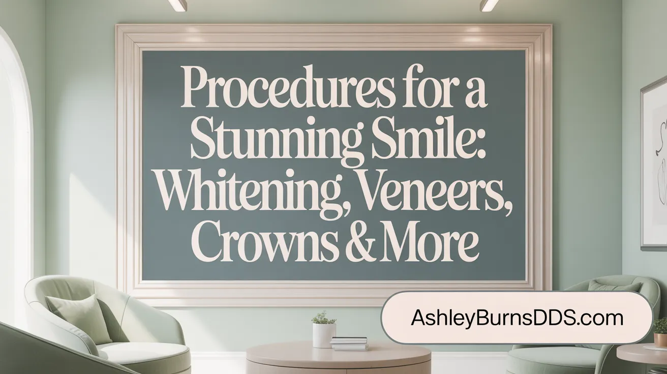 Procedures for a Stunning Smile: Whitening, Veneers, Crowns & More