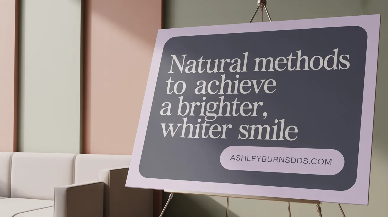 Natural Methods to Achieve a Brighter, Whiter Smile