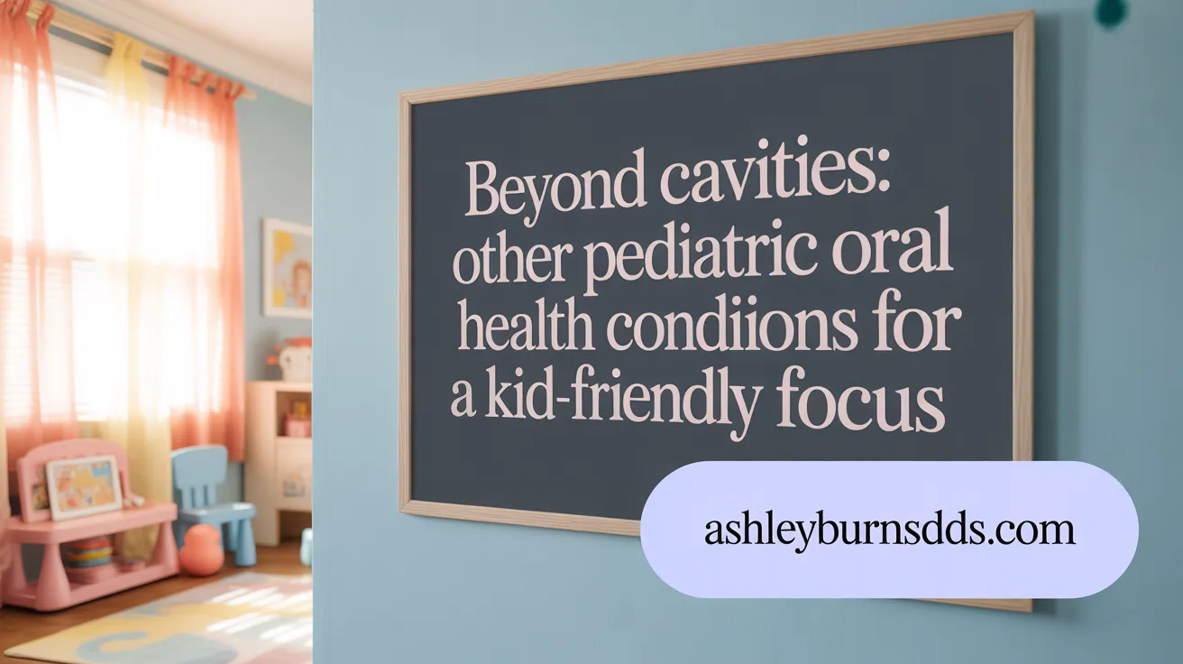 Beyond Cavities: Other Pediatric Oral Health Conditions