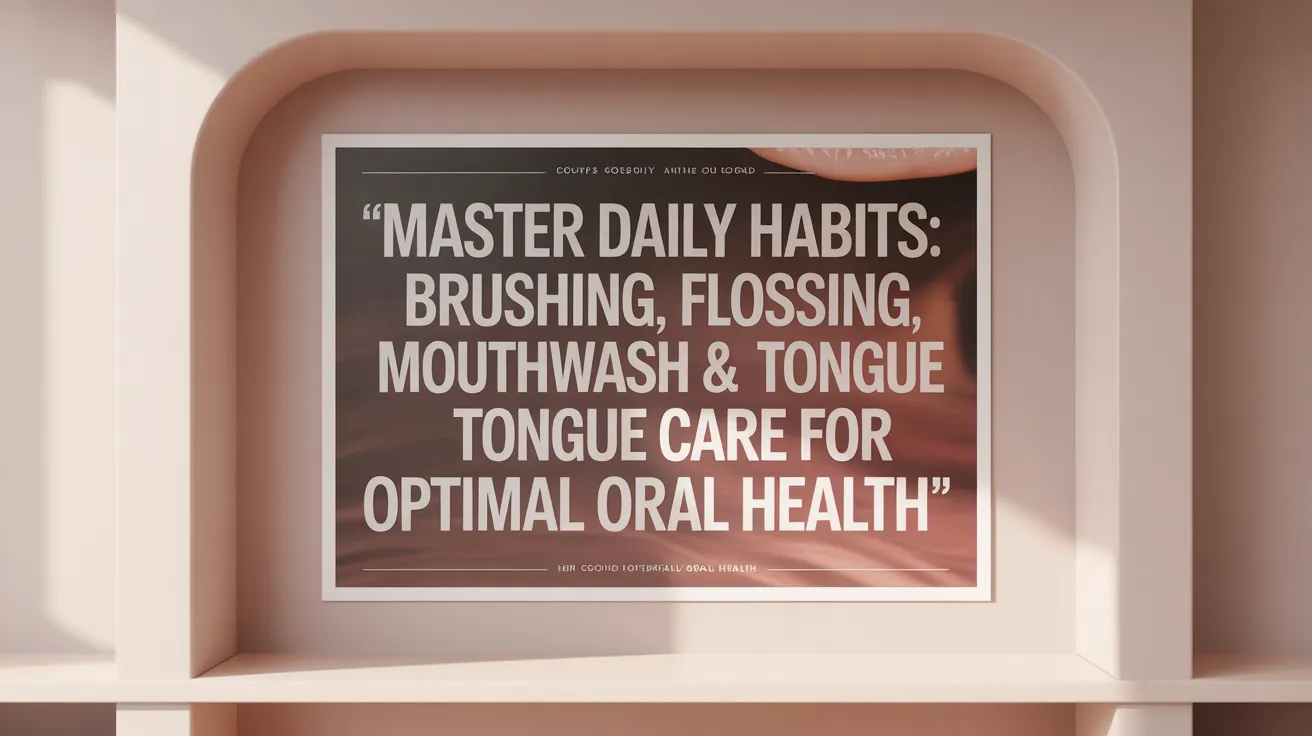 Master Daily Habits: Brushing, Flossing, Mouthwash & Tongue Care for Optimal Oral Health