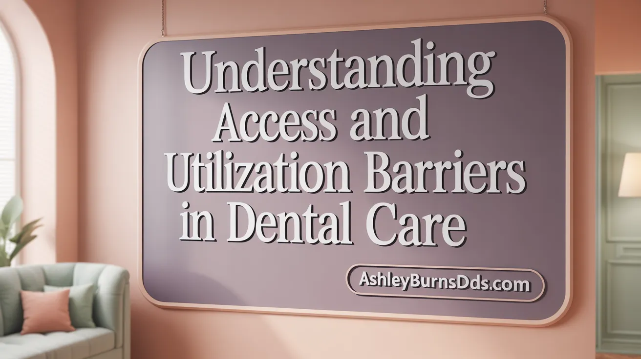 Understanding Access and Utilization Barriers in Dental Care