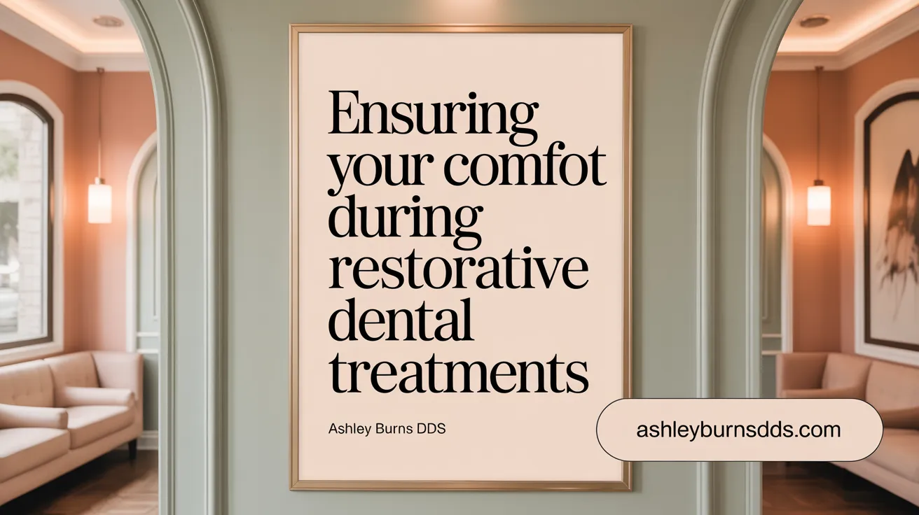 Ensuring Your Comfort During Restorative Dental Treatments