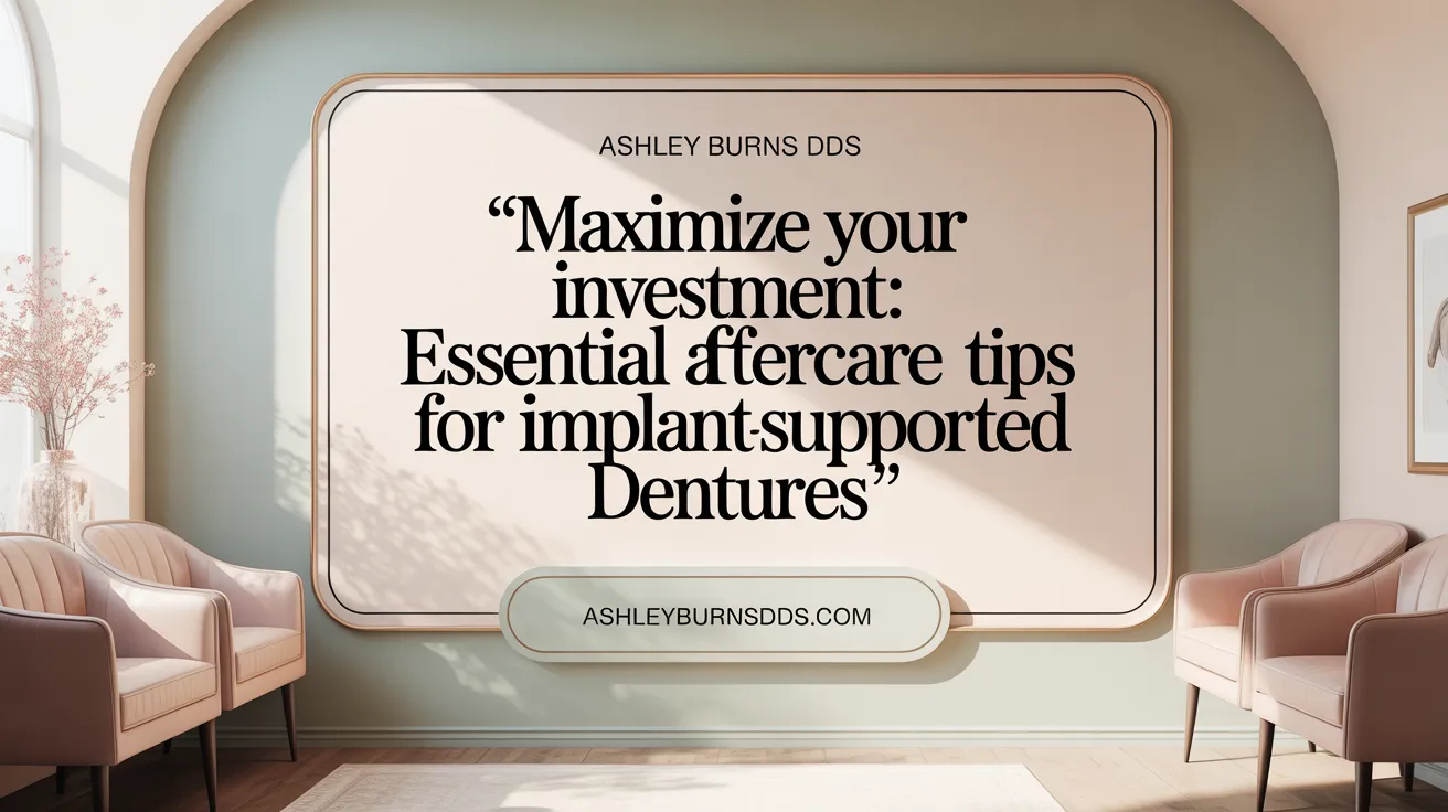 Maximize Your Investment: Essential Aftercare Tips for Implant-Supported Dentures