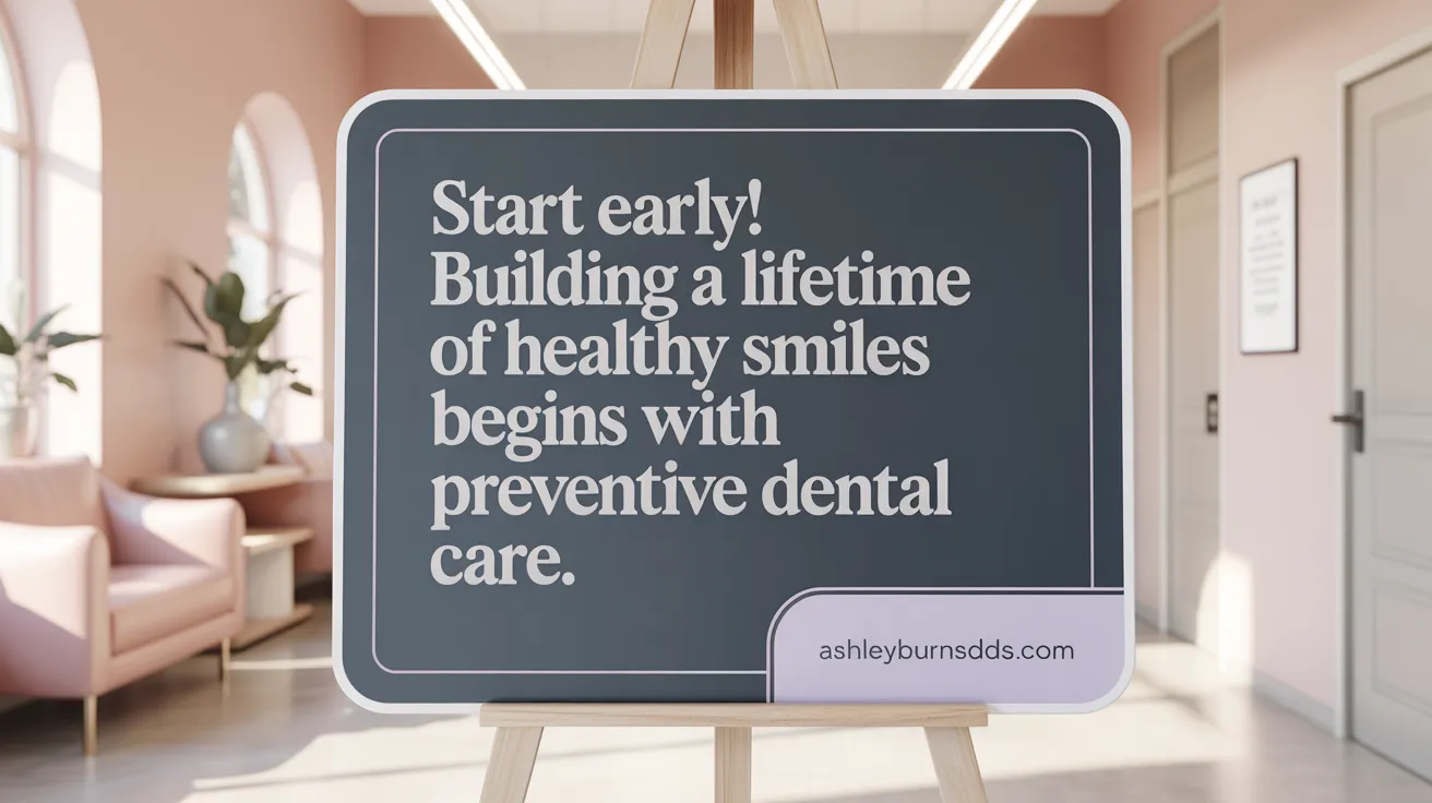 Start Early! Building a Lifetime of Healthy Smiles Begins with Preventive Dental Care.