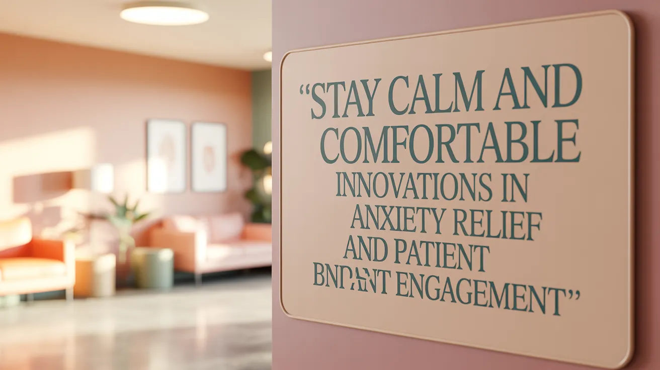 Stay Calm and Comfortable – Innovations in Anxiety Relief and Patient Engagement
