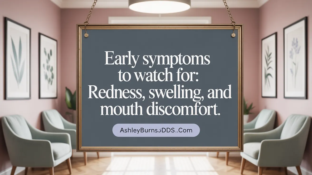 Early Symptoms to Watch For: Redness, Swelling, and Mouth Discomfort