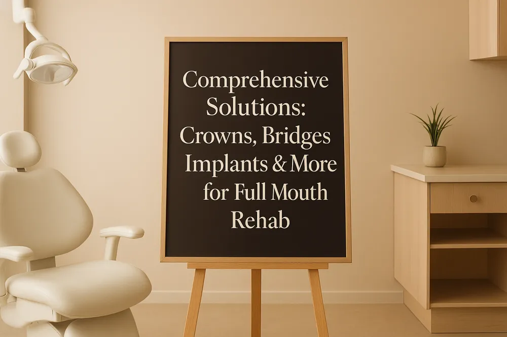 Comprehensive Solutions: Crowns, Bridges, Implants & More for Full Mouth Rehab