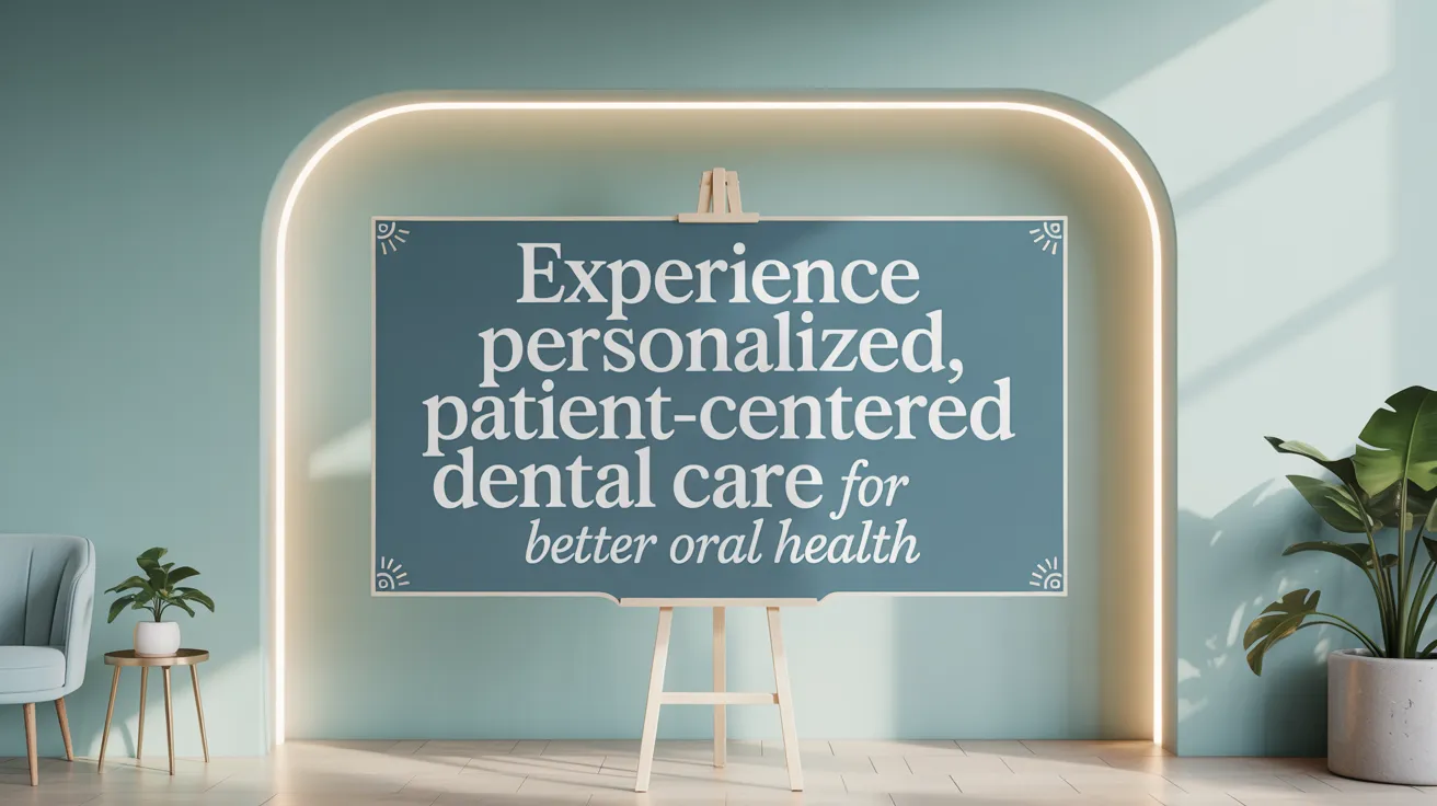 Experience Personalized, Patient-Centered Dental Care for Better Oral Health