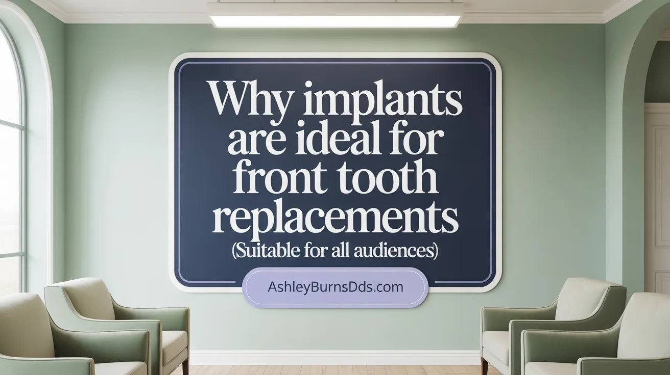 Why Implants Are Ideal for Front Tooth Replacements