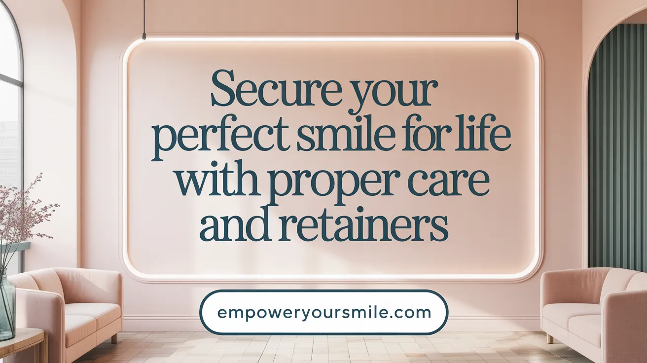 Secure Your Perfect Smile for Life with Proper Care and Retainers