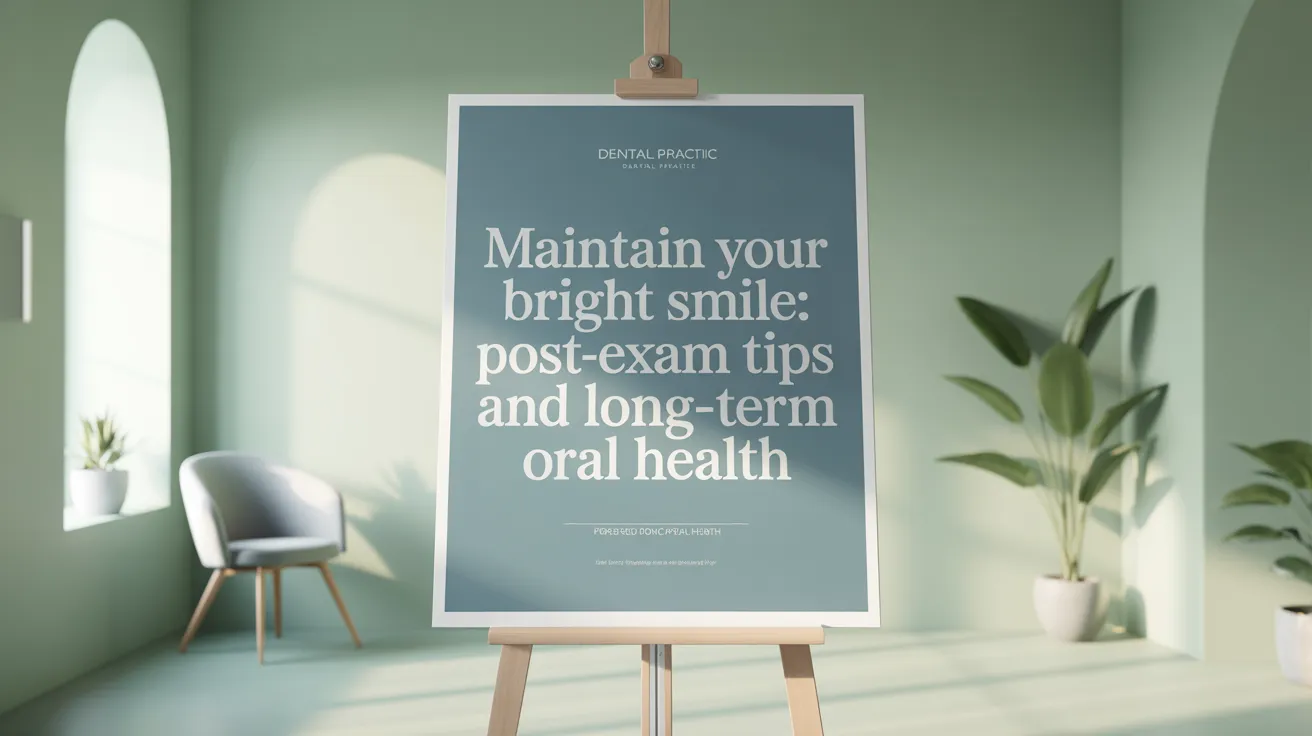 Maintain Your Bright Smile: Post-Exam Tips and Long-Term Oral Health