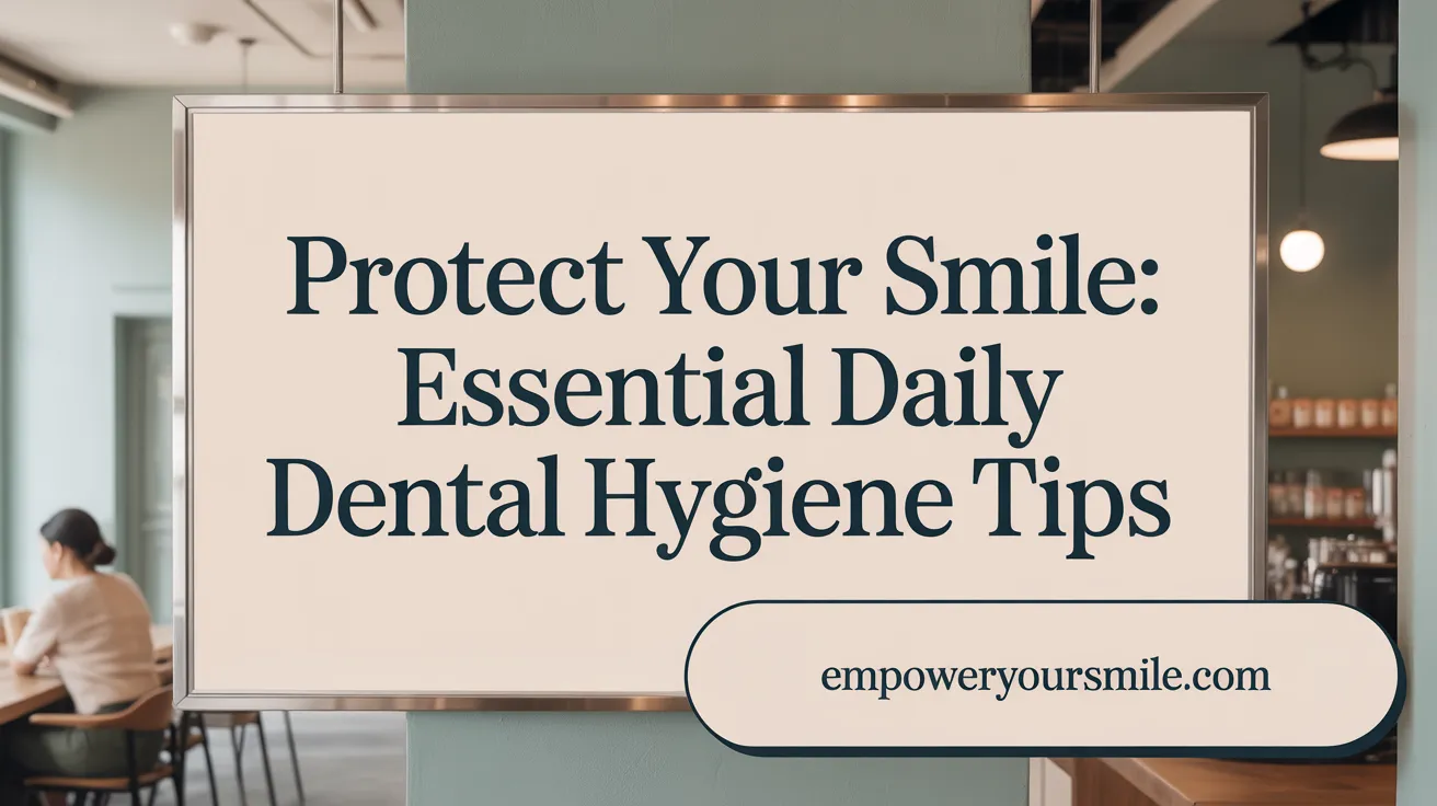 Protect Your Smile: Essential Daily Dental Hygiene Tips