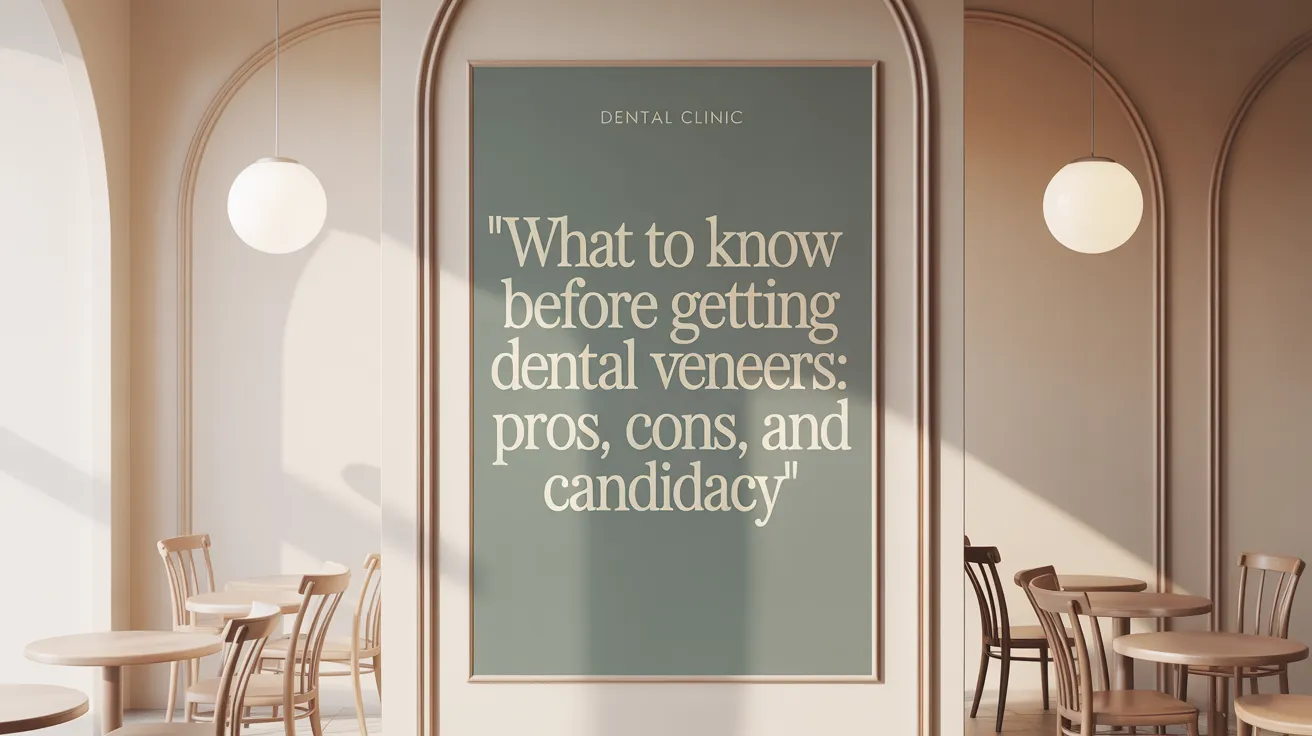 What to Know Before Getting Dental Veneers: Pros, Cons, and Candidacy