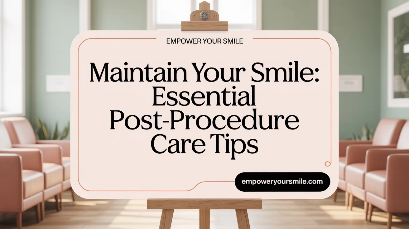 Maintain Your Smile: Essential Post-Procedure Care Tips