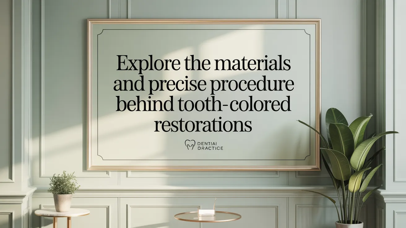 Explore the Materials and Precise Procedure Behind Tooth-Colored Restorations