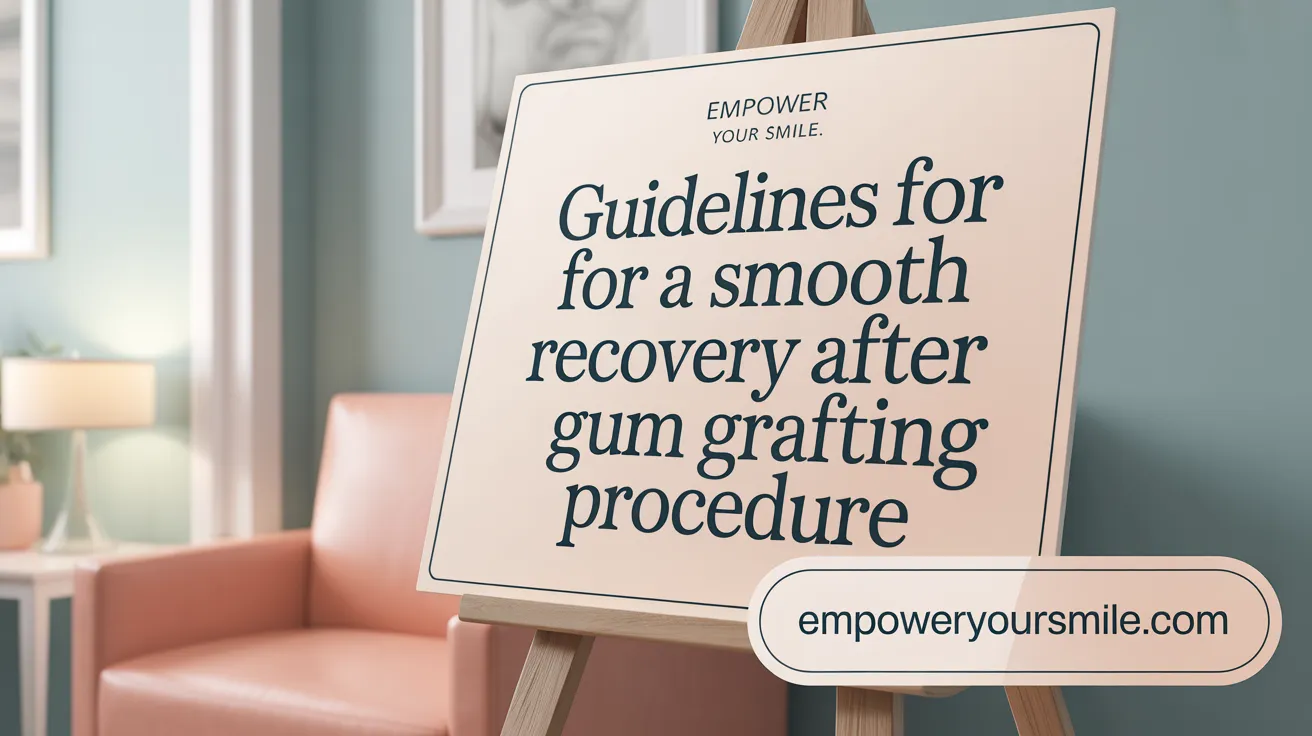 Guidelines for a Smooth Recovery After Your Gum Grafting Procedure