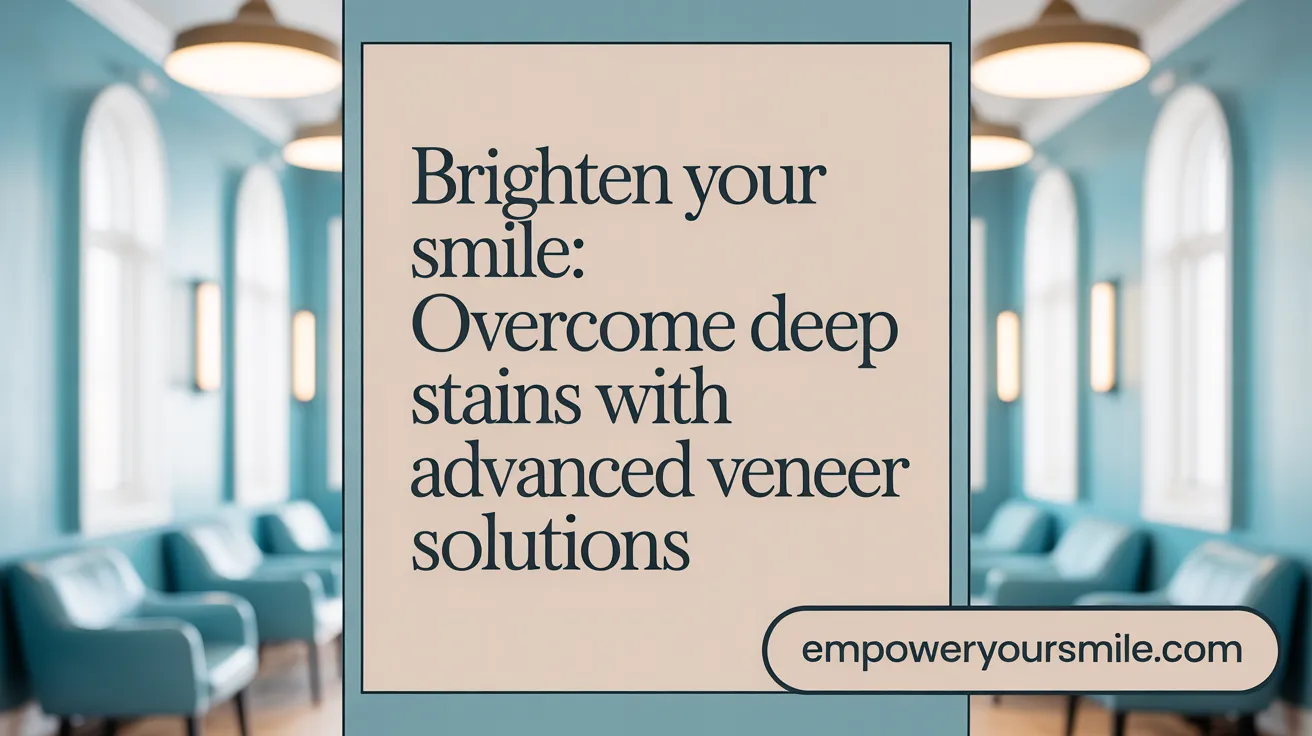 Brighten Your Smile: Overcome Deep Stains with Advanced Veneer Solutions