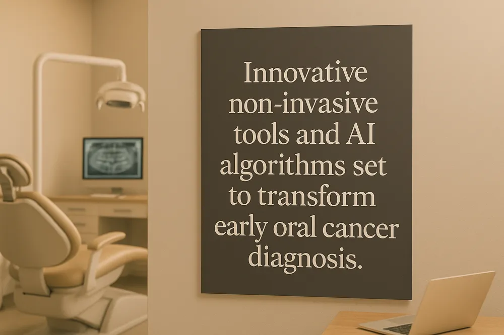 Innovative non-invasive tools and AI algorithms set to transform early oral cancer diagnosis.
