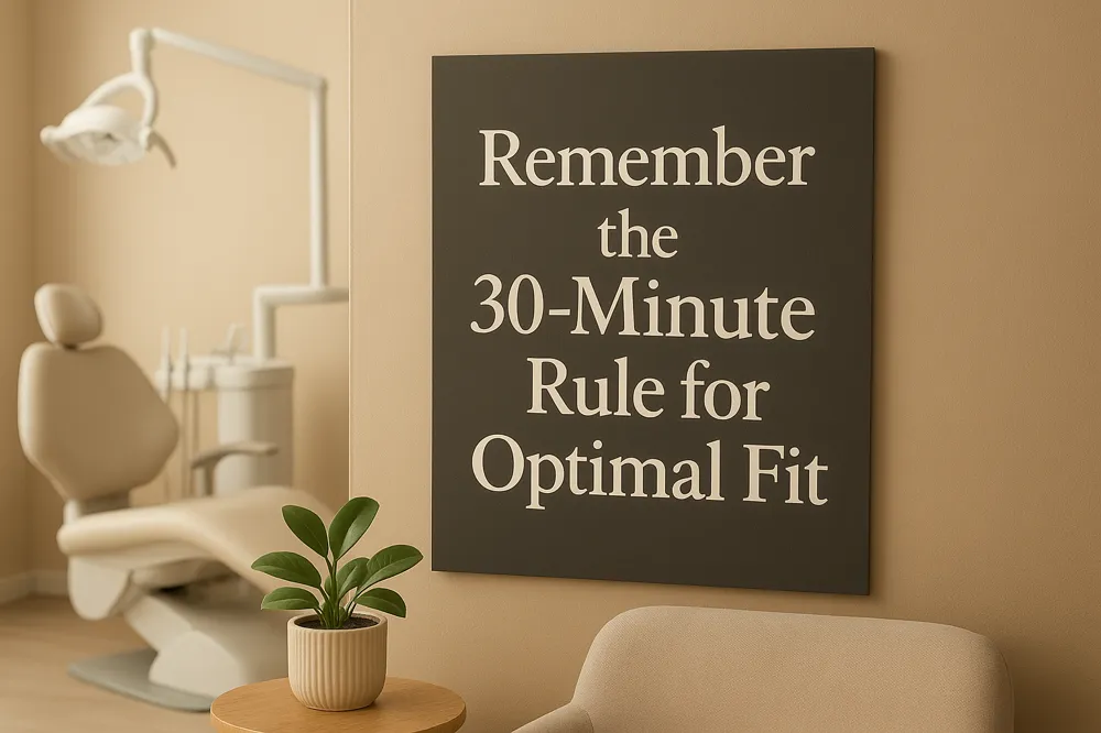 Remember the 30-Minute Rule for Optimal Fit