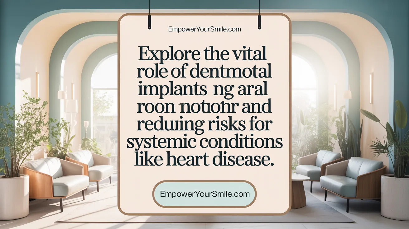 Explore the vital role of dental implants in promoting oral health and reducing risks for systemic conditions like heart disease.