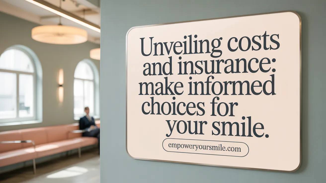 Unveiling Costs and Insurance: Make Informed Choices for Your Smile