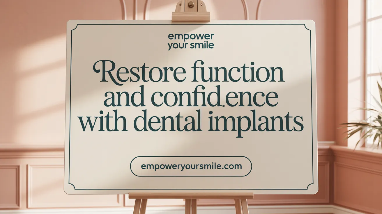 Restore Function and Confidence with Dental Implants
