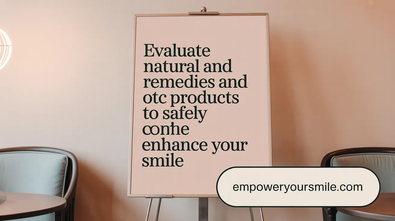 Evaluate Natural Remedies and OTC Products to Safely Enhance Your Smile