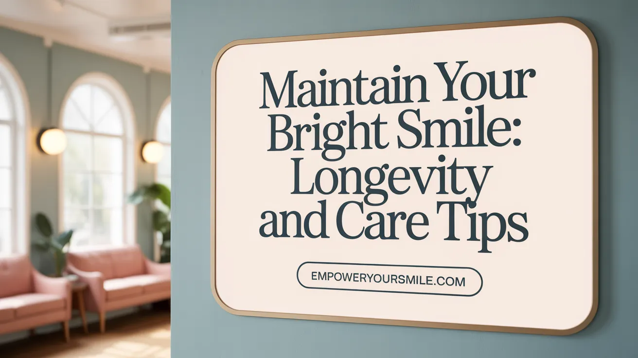 Maintain Your Bright Smile: Longevity and Care Tips