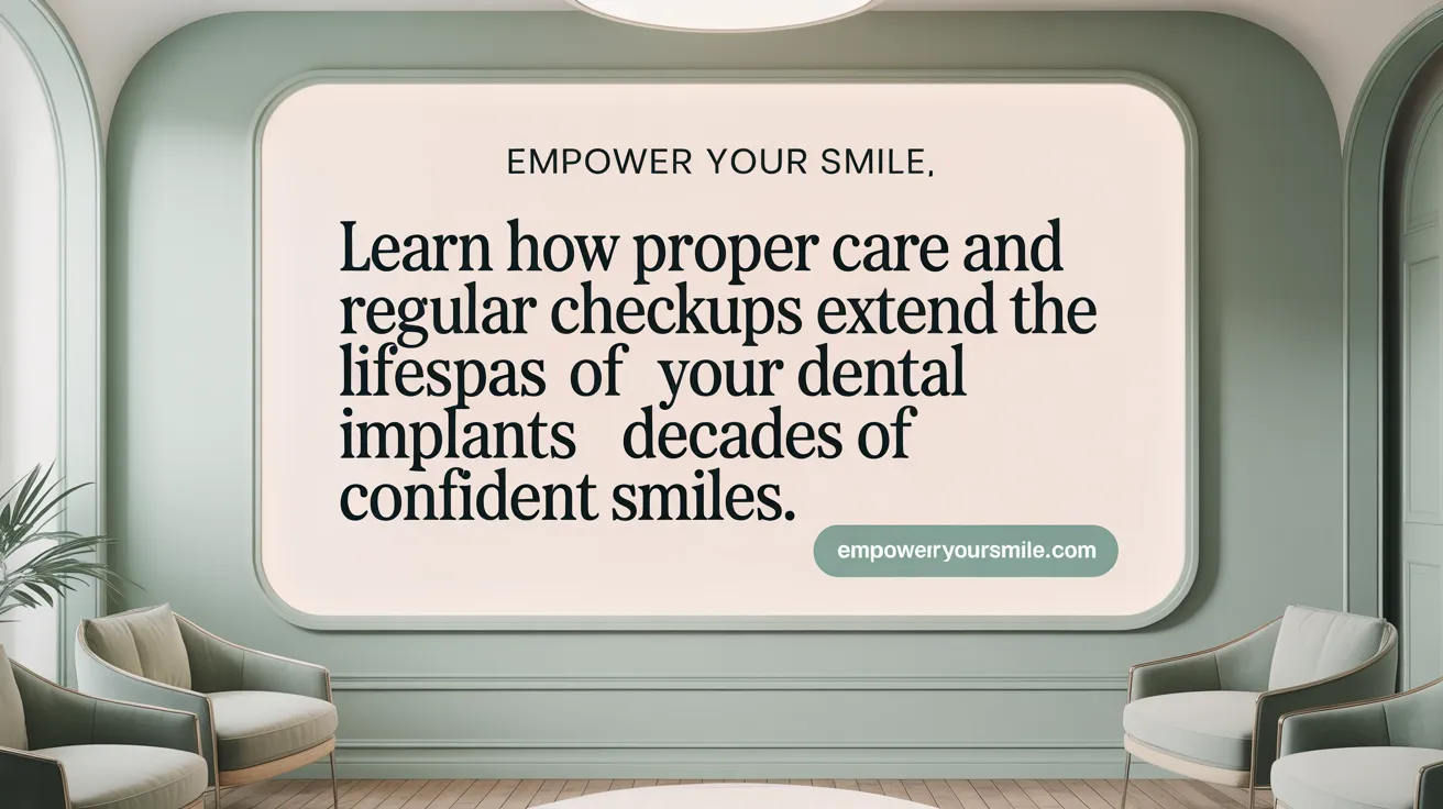 Learn how proper care and regular checkups extend the lifespan of your dental implants for decades of confident smiles.