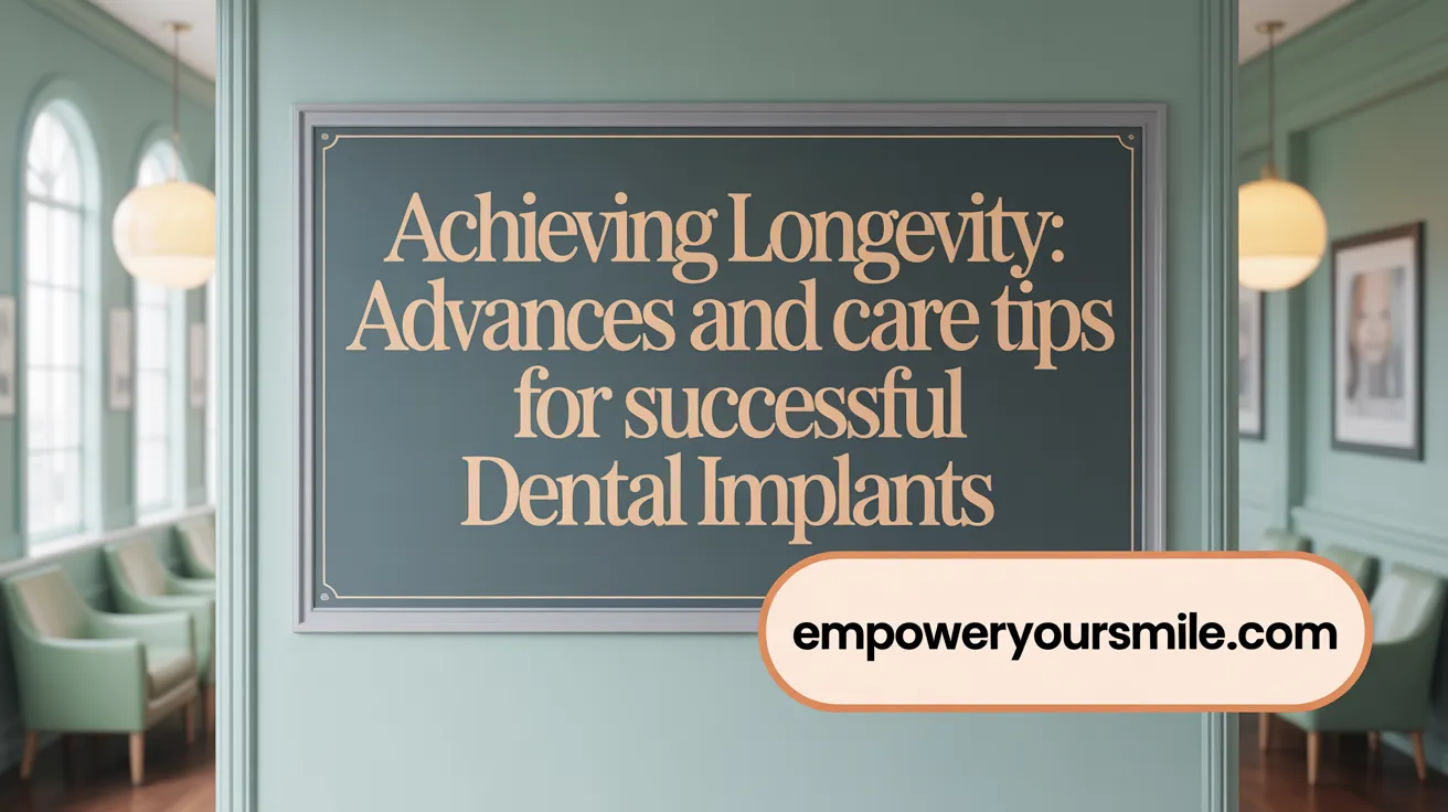 Achieving Longevity: Advances and Care Tips for Successful Dental Implants