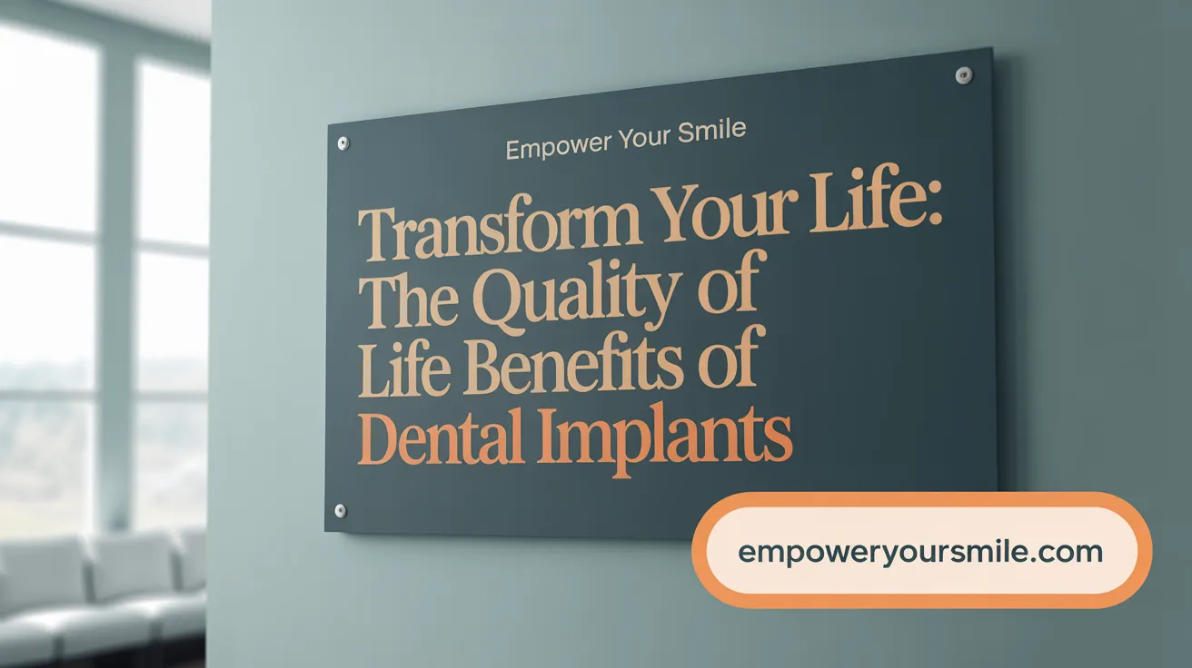 Transform Your Life: The Quality of Life Benefits of Dental Implants