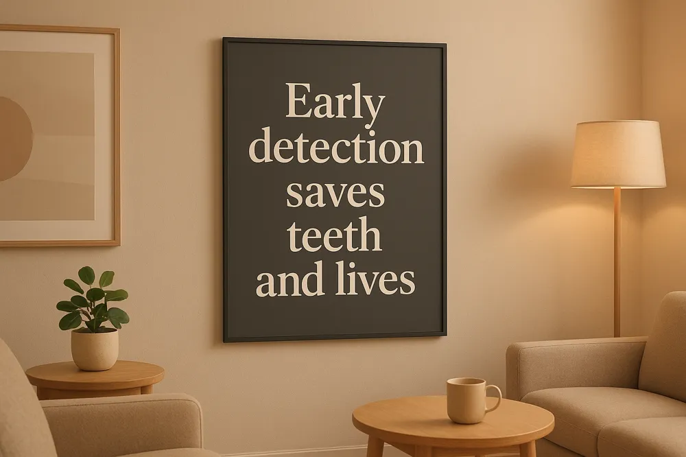 Early detection saves teeth and lives