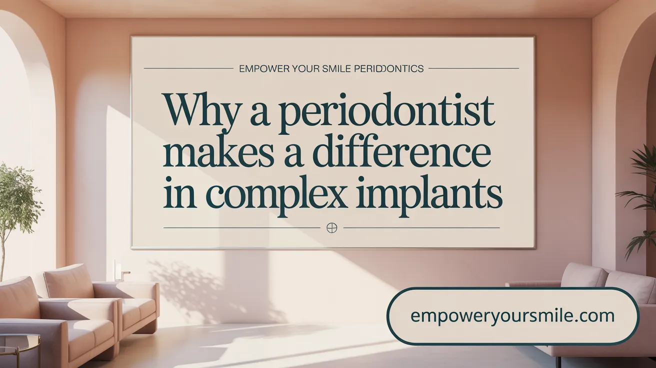 Why a Periodontist Makes a Difference in Complex Implants
