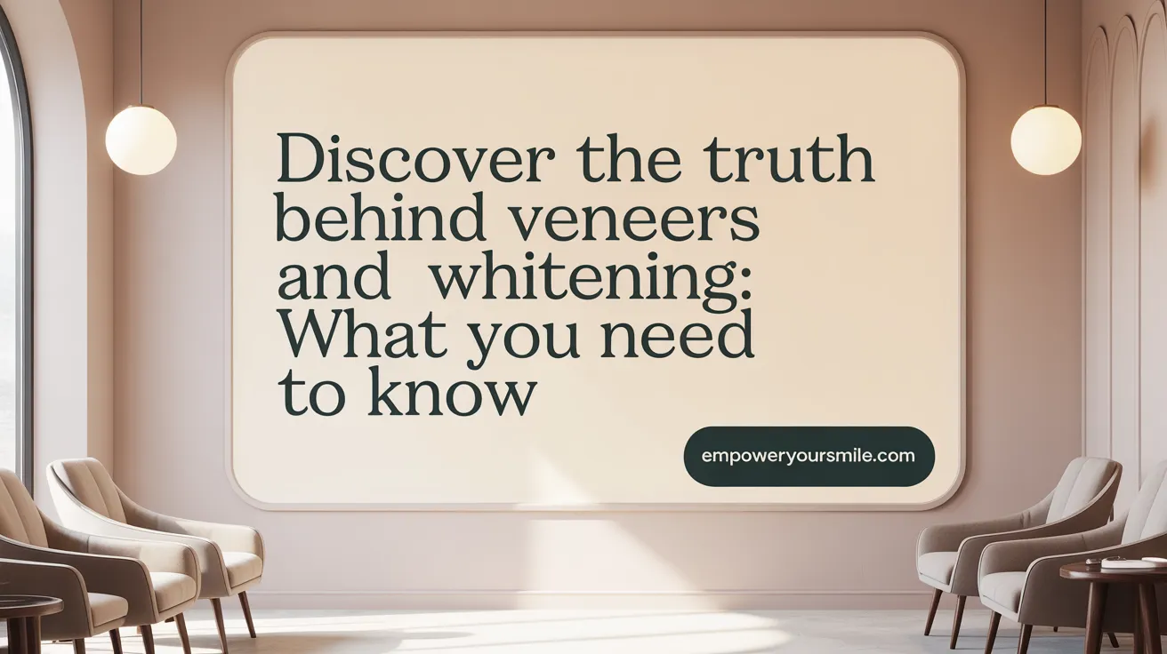 Discover the Truth Behind Veneers and Whitening: What You Need to Know