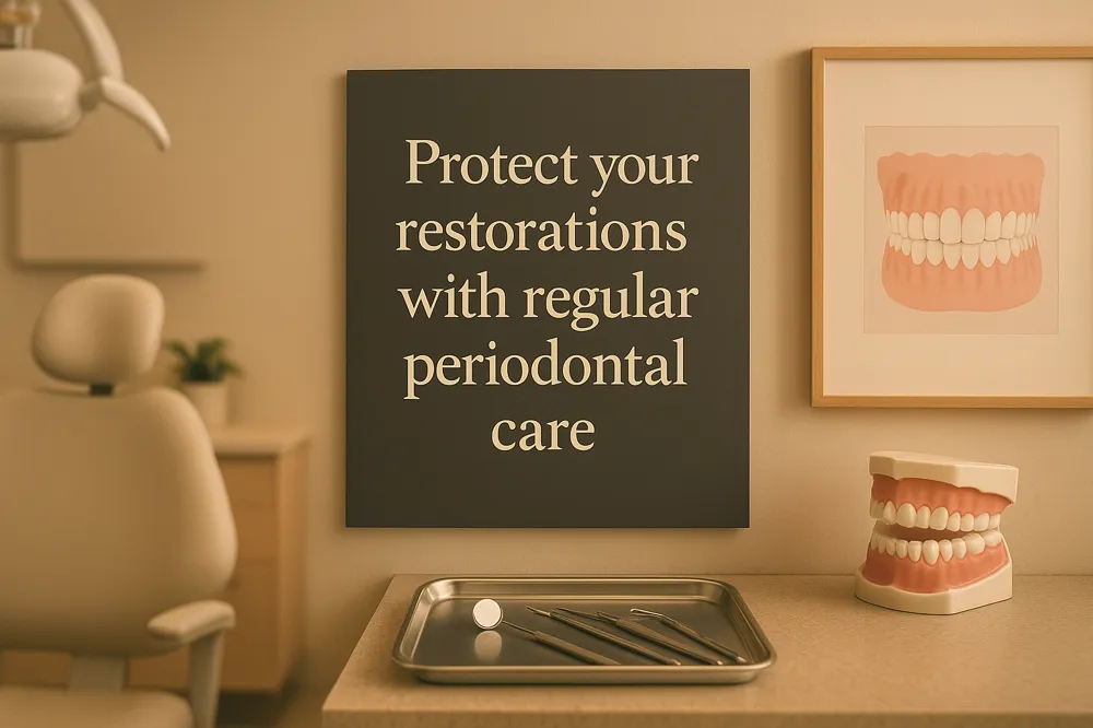 Protect your restorations with regular periodontal care