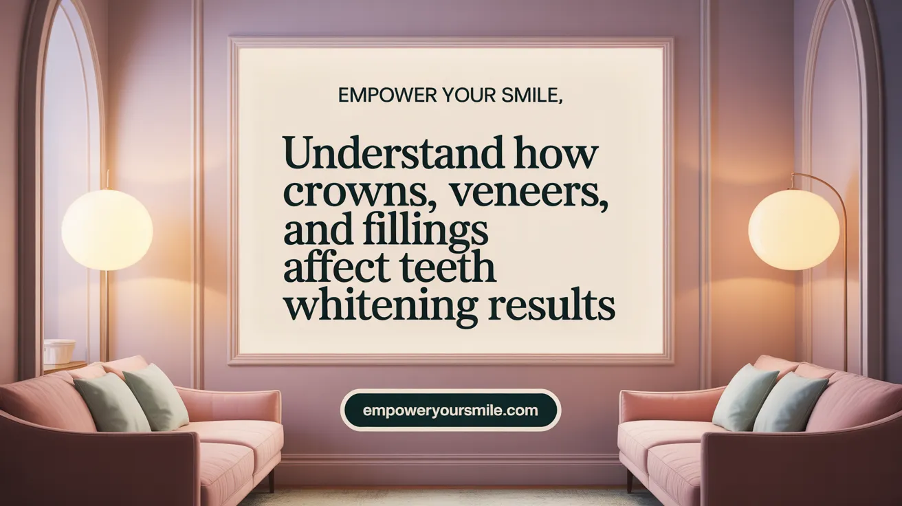 Understand How Crowns, Veneers, and Fillings Affect Teeth Whitening Results