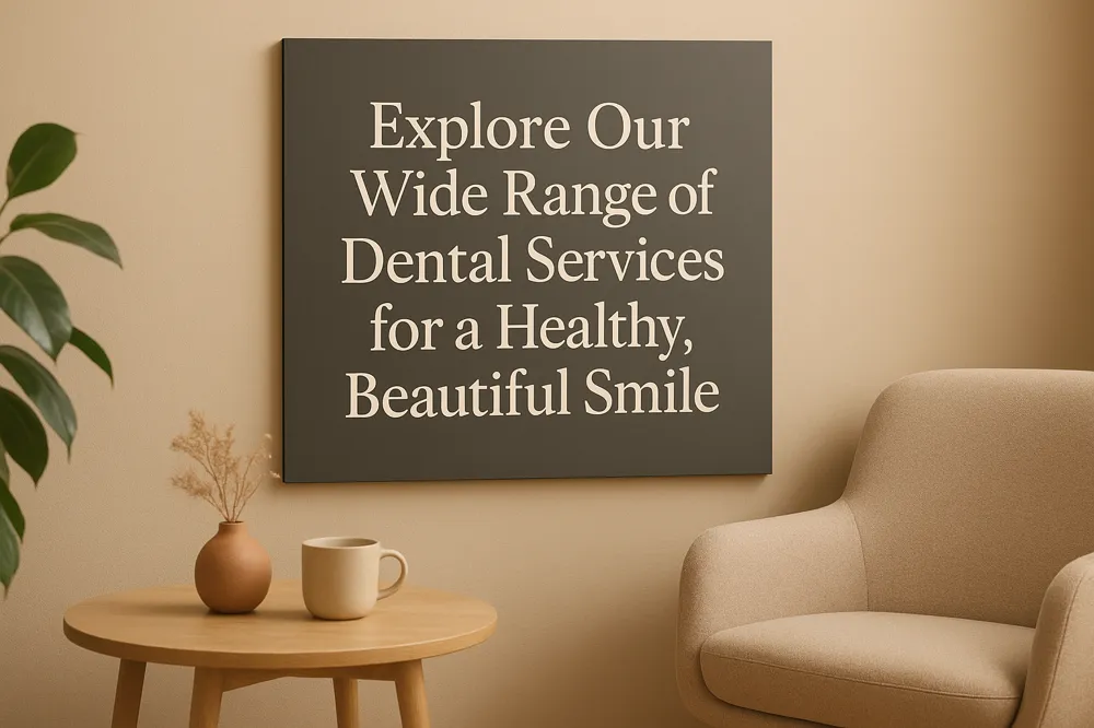 Explore Our Wide Range of Dental Services for a Healthy, Beautiful Smile