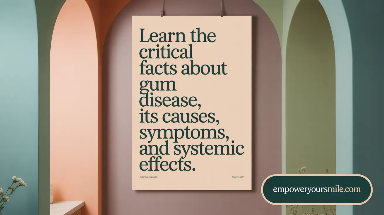 Learn the critical facts about gum disease, its causes, symptoms, and systemic effects.