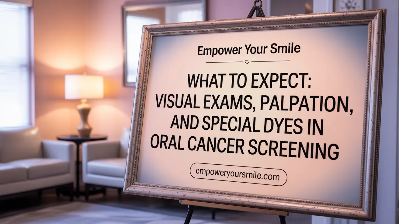What to Expect: Visual Exams, Palpation, and Special Dyes in Oral Cancer Screening